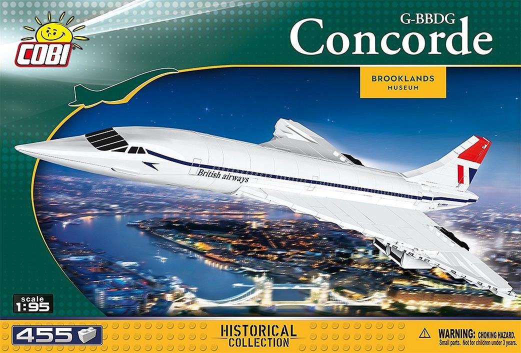 Cobi 1/95 1917 Concorde G-BBDG Block Model