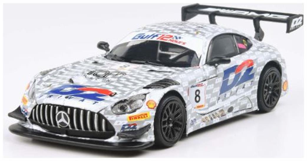 1/64 55357 Mercedes AMG GT3 Evo 2022 Gulf 12hr Ram Racing #8 D2 Livery (LHD)