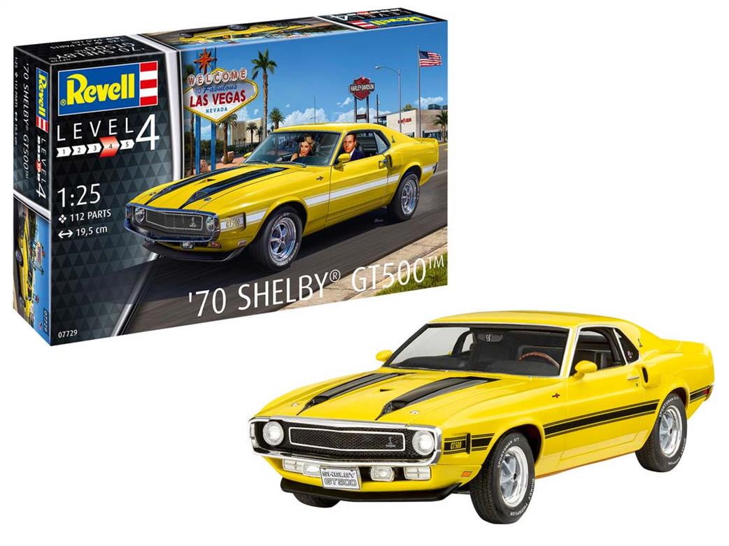 Revell 1/25 07729 1970 Shelby Mustang GT500 Car Kit