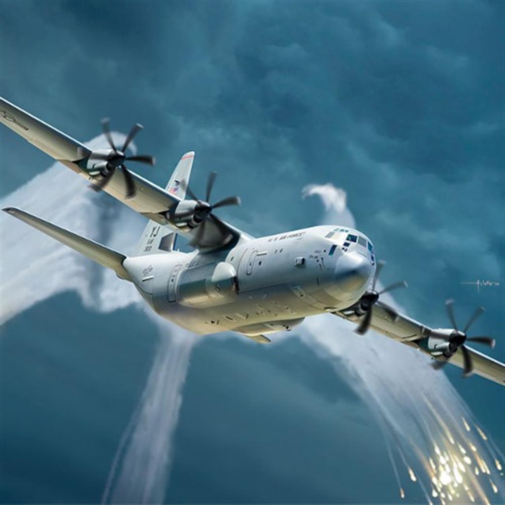 Academy 1/144 12631 C-130J-30 Super Hercules Transport Plane Kit