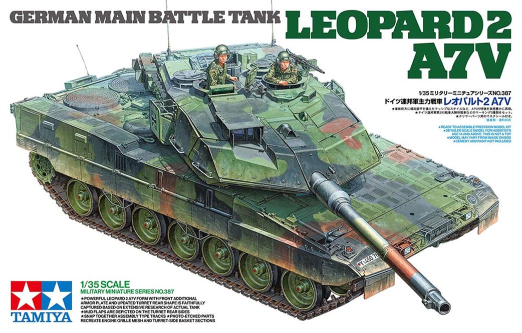 Tamiya 1/35 35387 Leopard 2 A7V German Main Battle Tank Kit