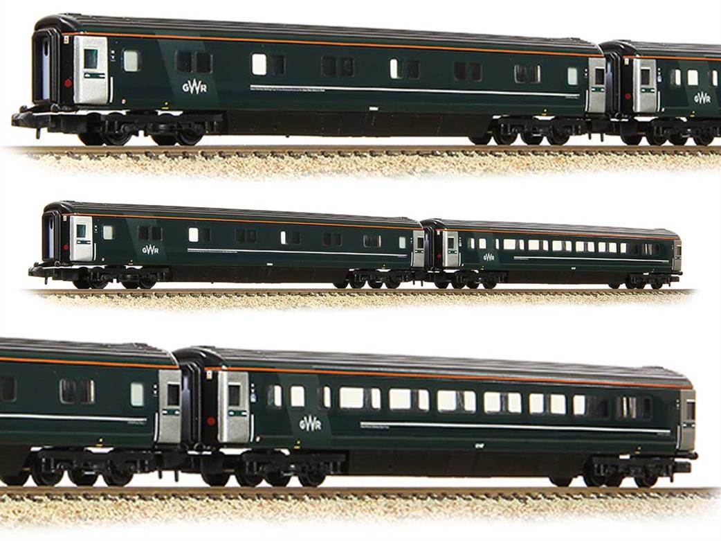 Graham Farish N 374-997A Great Western Night Riviera 2-Coach Pack B GWR Green