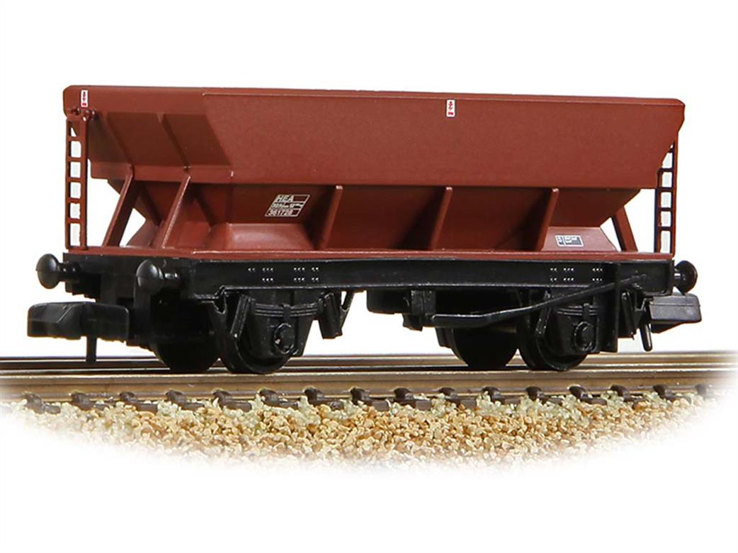 Graham Farish N 373-502E BR HEA 46 tonne Coal Hopper Bauxite Brown