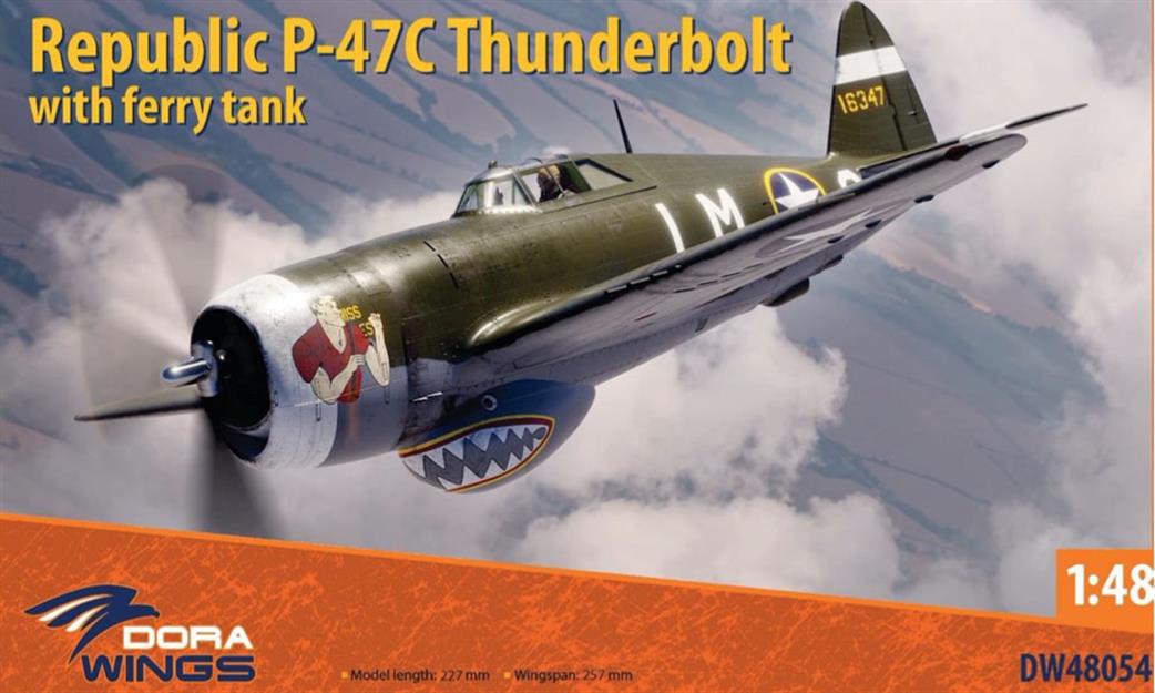 Dora Wings 1/48 48054 Republic P-47C Thunderbolt WW2 Fighter Aircraft Kit