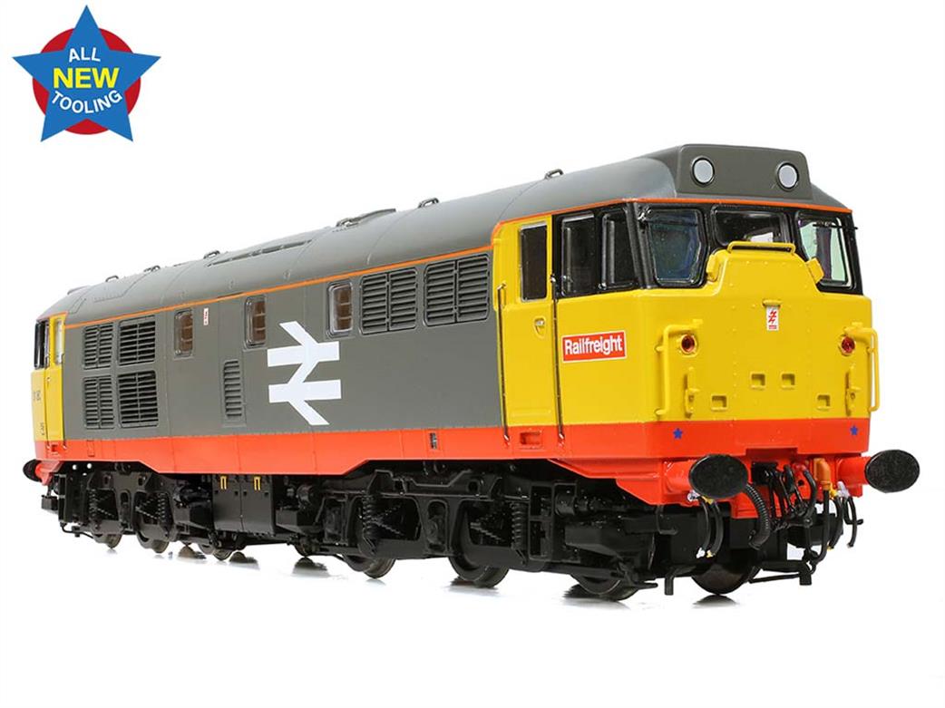 Bachmann OO 35-821 BR 31180 Refurbished Class 31/1 Brush Type 2 Diesel Locomotive Railfreight Grey Red Stripe