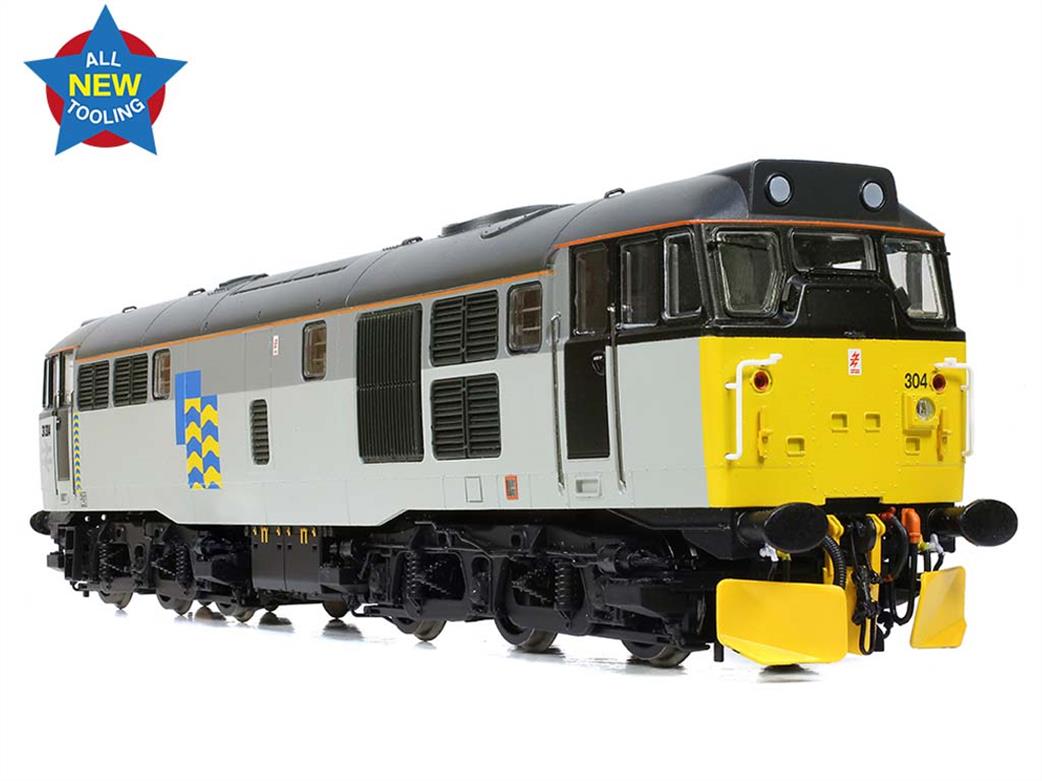 Bachmann OO 35-823A BR 31304 Refurbished Class 31/1 Brush Type 2 Diesel Locomotive Railfreight Triple Grey Petroleum