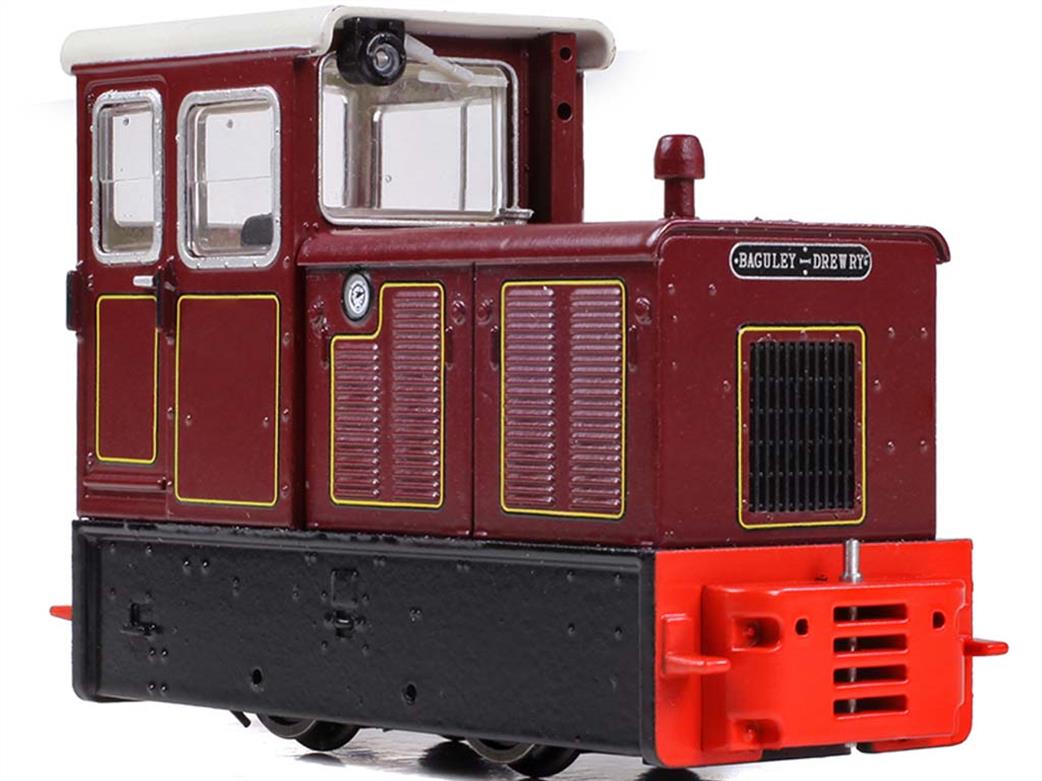 Bachmann OO9 392-027 Baguley-Drewry 70hp Narrow Gauge Diesel Locomotive Lined Crimson