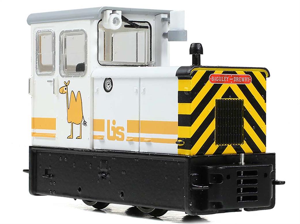 Bachmann OO9 392-029 Baguley-Drewry 70hp Narrow Gauge Diesel Locomotive Brinith Industrial Sands White