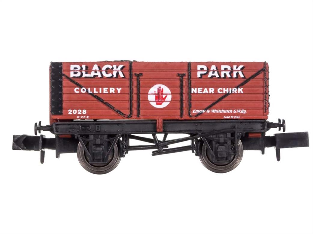 Dapol N 2F-071-084 Black Park Colliery Near Chirk 7 Plank Open Coal Wagon 2028