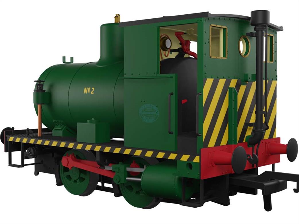 Rapido Trains OO 965506 Boots No.2 Andrew Barclay w/n2008 0-4-0 Fireless Steam Locomotive Green DCC Sound