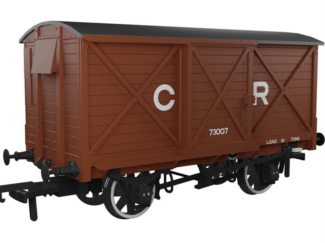 Rapido Trains OO 976001 Caledonian Railway Diagram 67 10ton Ventilated Box Van 73007 CR Oxide Brown