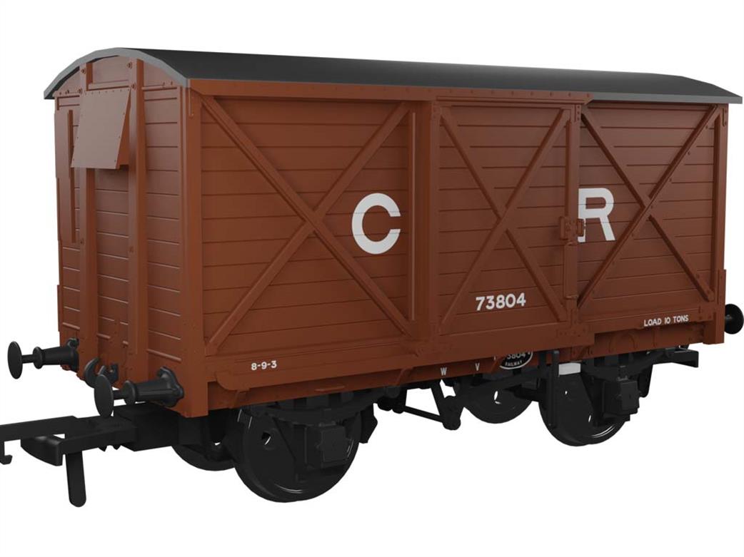 Rapido Trains OO 976003 Caledonian Railway Diagram 67 10ton Ventilated Box Van 73804 CR Oxide Brown