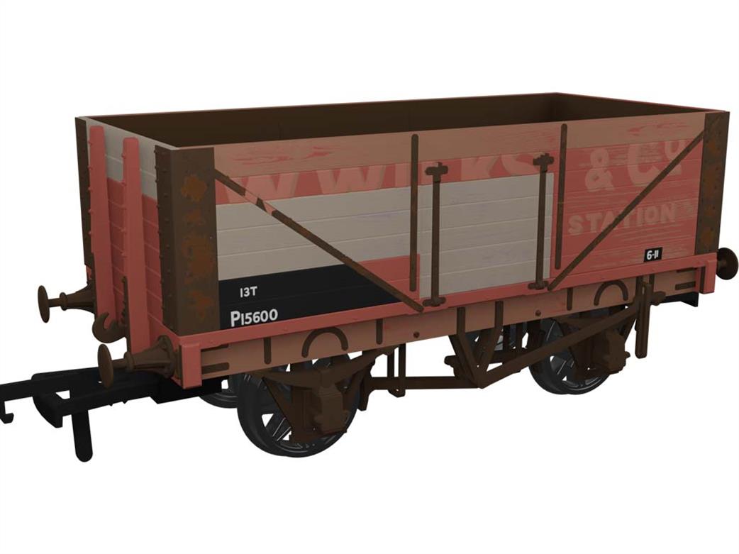 Rapido Trains OO 967417 BR P15600 ex-W Wilks & Co RCH 1907 Type 7 Plank Open Wagon