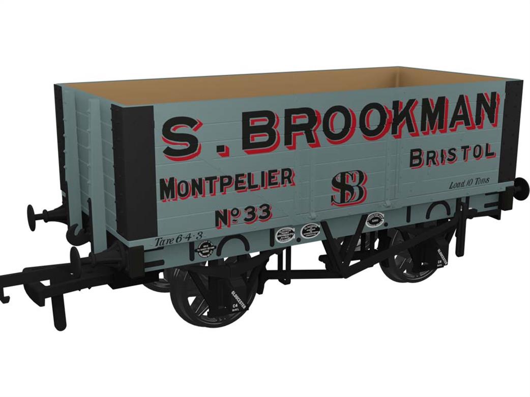 Rapido Trains OO 967421 S Brookman Montpelier Bristol 33 RCH 1907 Type 7 Plank Open Wagon