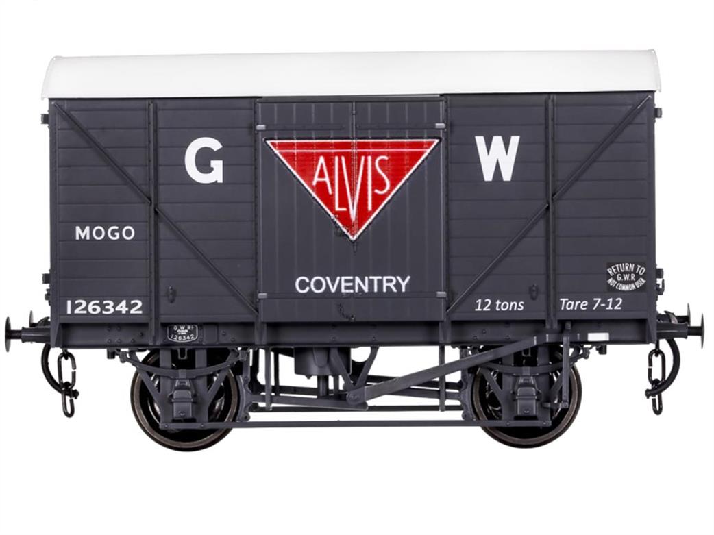 Dapol O Gauge 7F-068-003 GWR 126342 12ton MOGO Motor Car Van GWR Grey Alvis