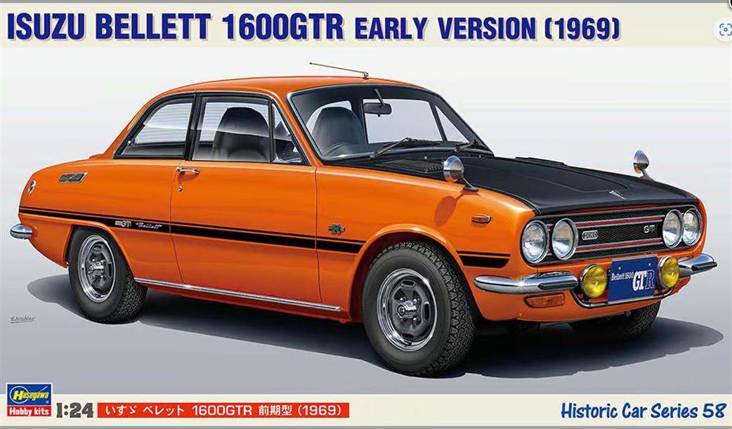 Hasegawa 1/24 21158 Isuzu Bellett 1600GTR Early Version 1969 Car Kit