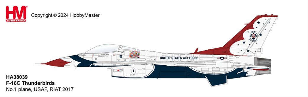 Hobby Master 1/72 HA38039 Lockheed F-16C Thunderbirds Display Aircraft RIAT 2017