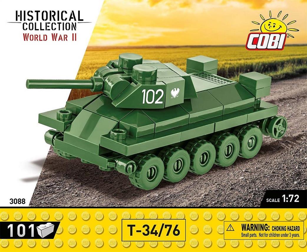 Cobi 1/72 3088 T34/76 Block Model