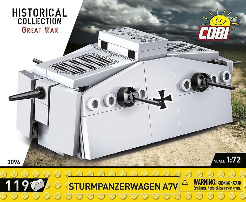 Cobi 1/72 3094 Sturmpanzerwagen A7V Block Model