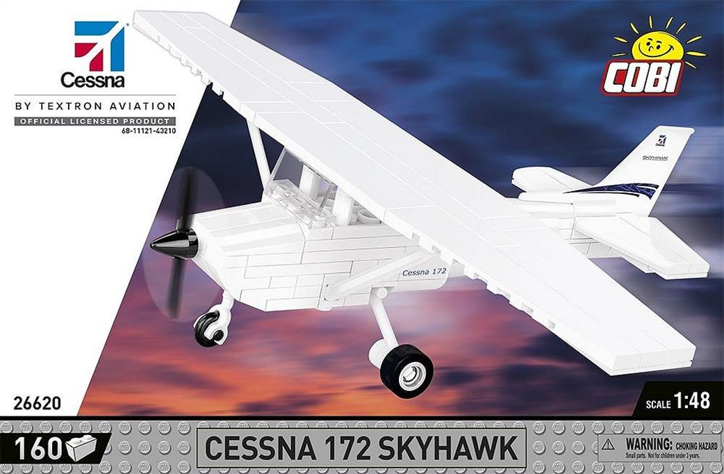 Cobi 1/48 26620 Cessna 172 Skyhawk White Block Model