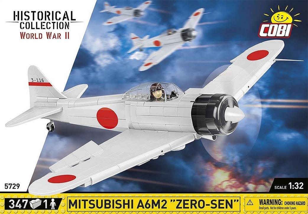 Cobi 1/32 5729 Mitsubishi A6M2 Zero Block Model