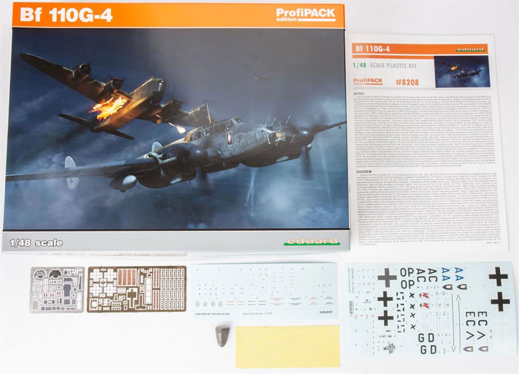 Eduard 1/48 8208 Bf 110-G4 German Nightfighter Plastic Kit Profipak Version