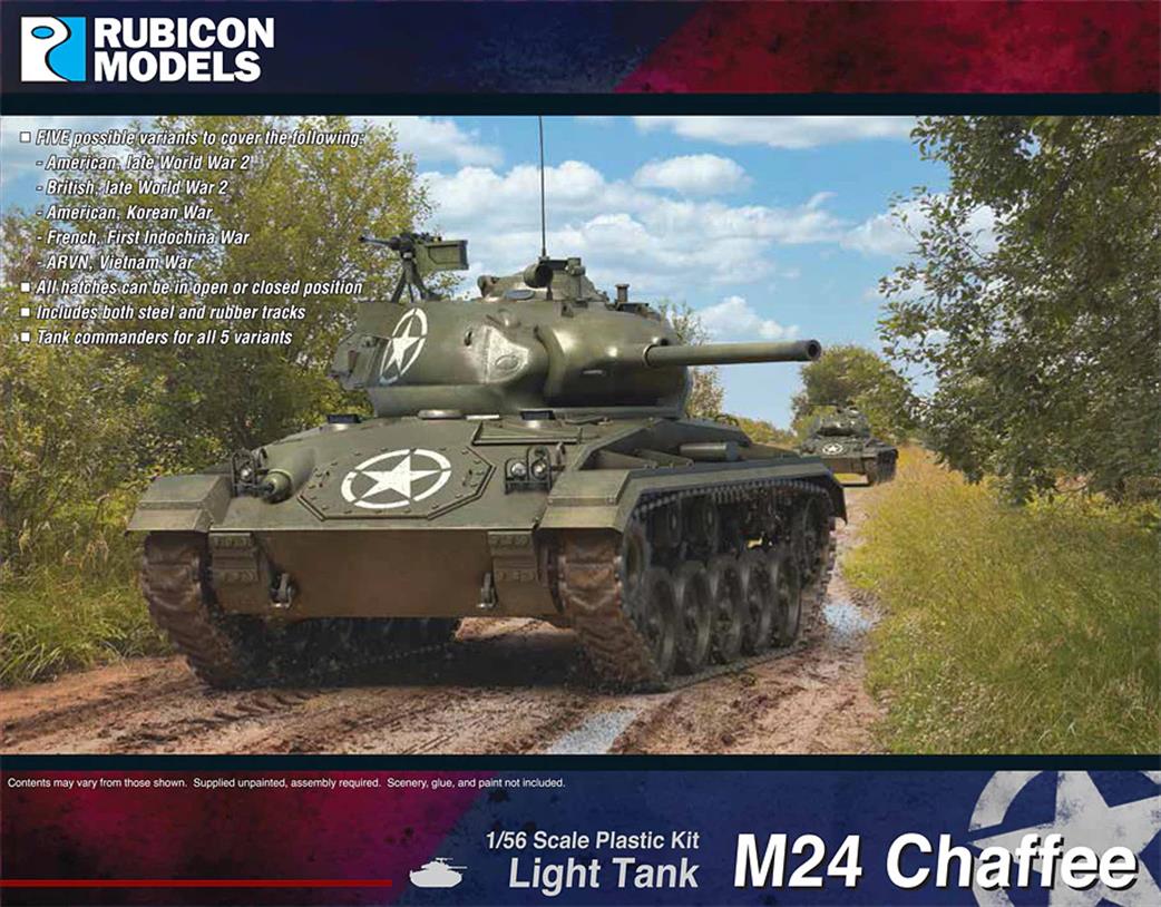 Rubicon Models 1/56 280140 M24 Chaffee Light Tank Kit