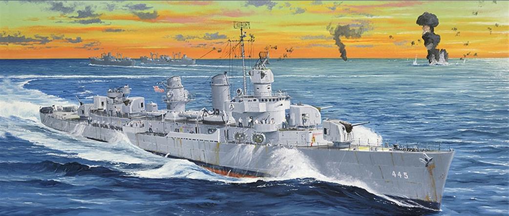 Trumpeter 1/200 03723 US Navy USS Fletcher DD-445 Destroyer Warship Kit