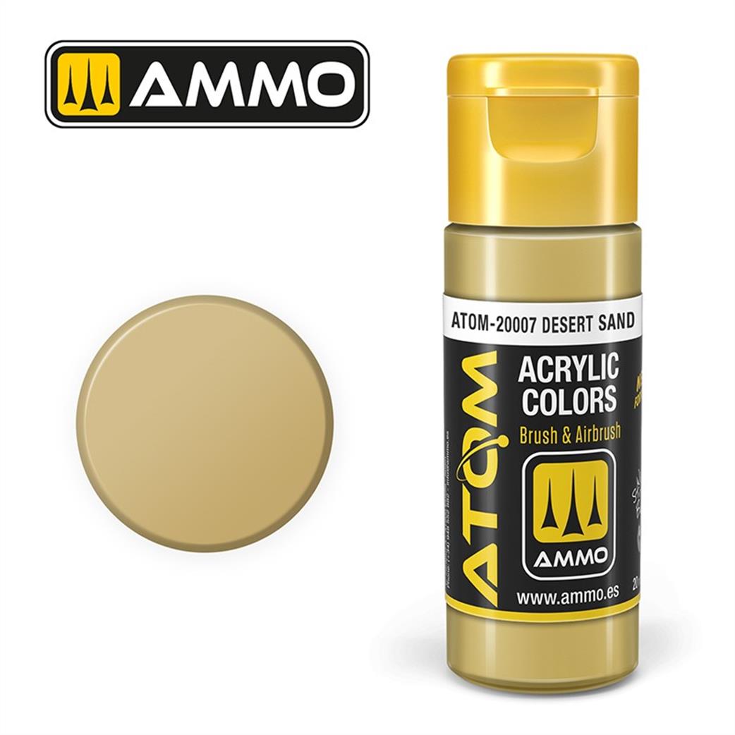 Ammo of Mig Jimenez  ATOM-20007 Atom Color Desert Sand 20ml Acrylic Paint