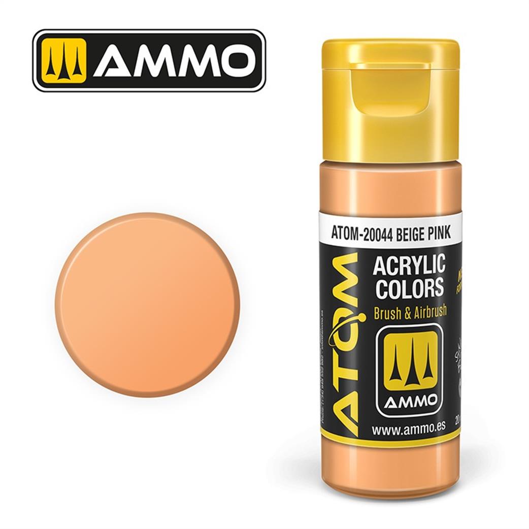 Ammo of Mig Jimenez  ATOM-20044 Atom Color Beige Pink 20ml Acrylic Paint