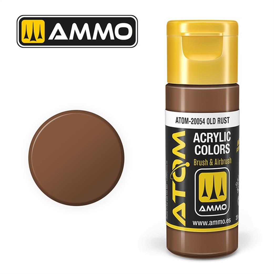 Ammo of Mig Jimenez  ATOM-20054 Atom Color Old Rust 20ml Acrylic Paint