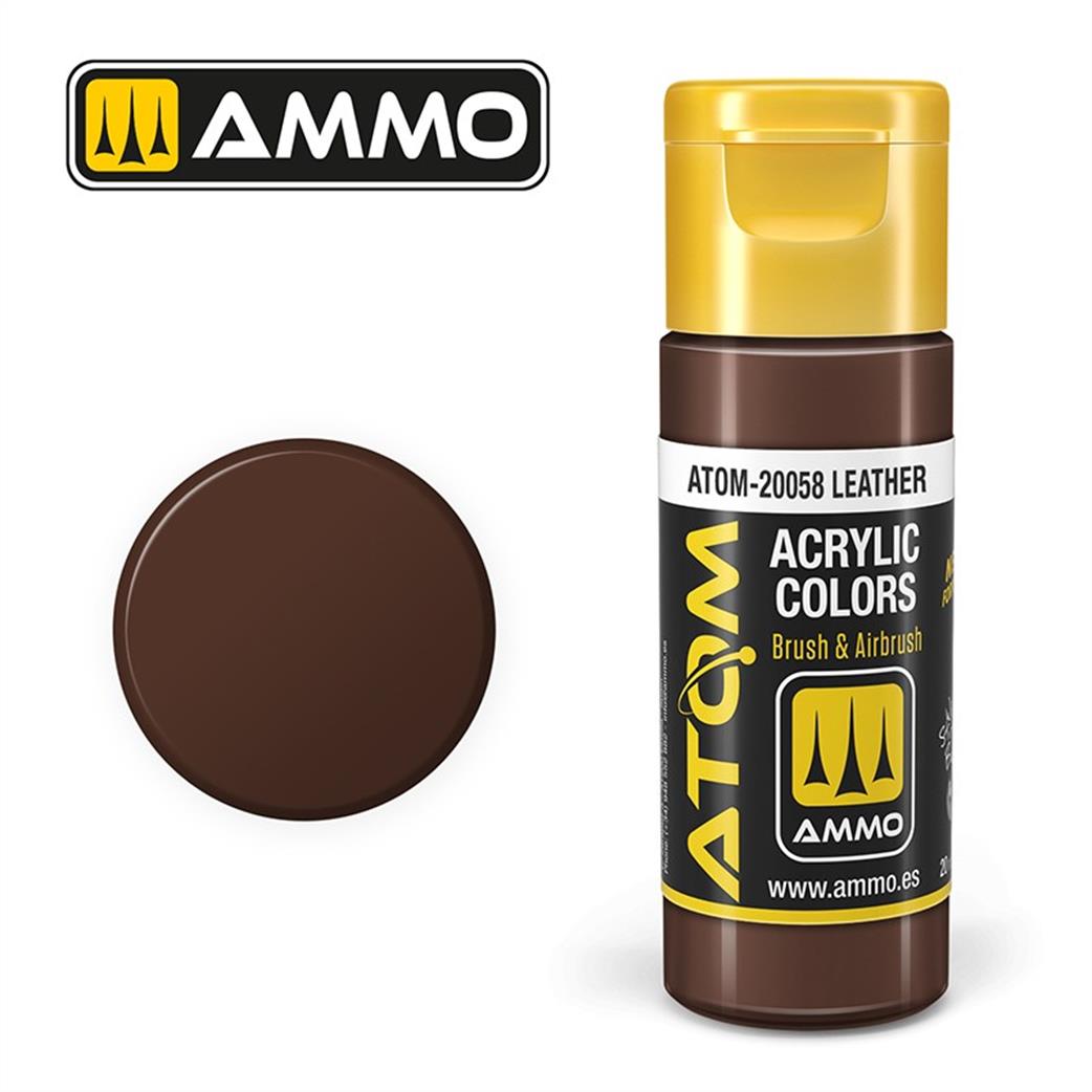 Ammo of Mig Jimenez  ATOM-20058 Atom Color Leather 20ml Acrylic Paint