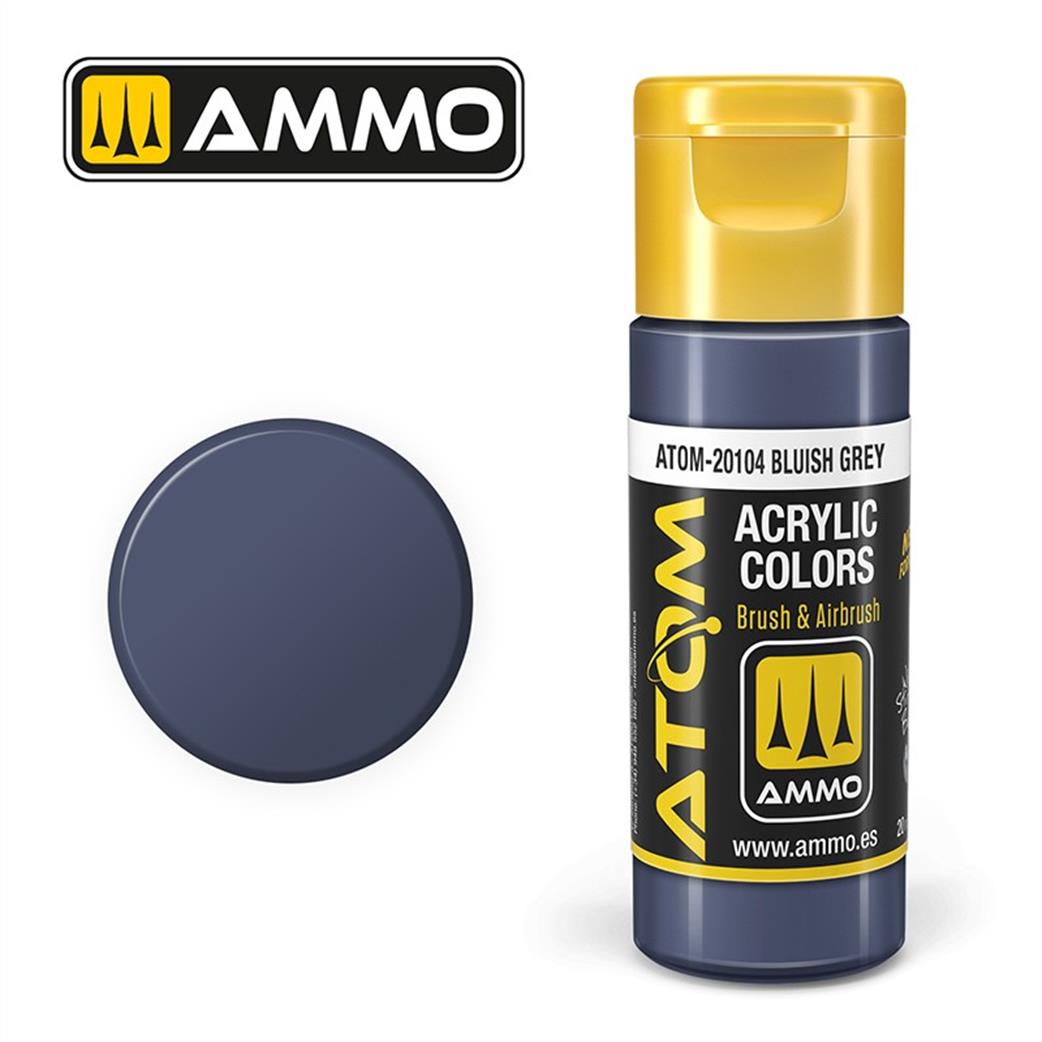 Ammo of Mig Jimenez  ATOM-20104 Atom Color Bluish Blue 20ml Acrylic Paint