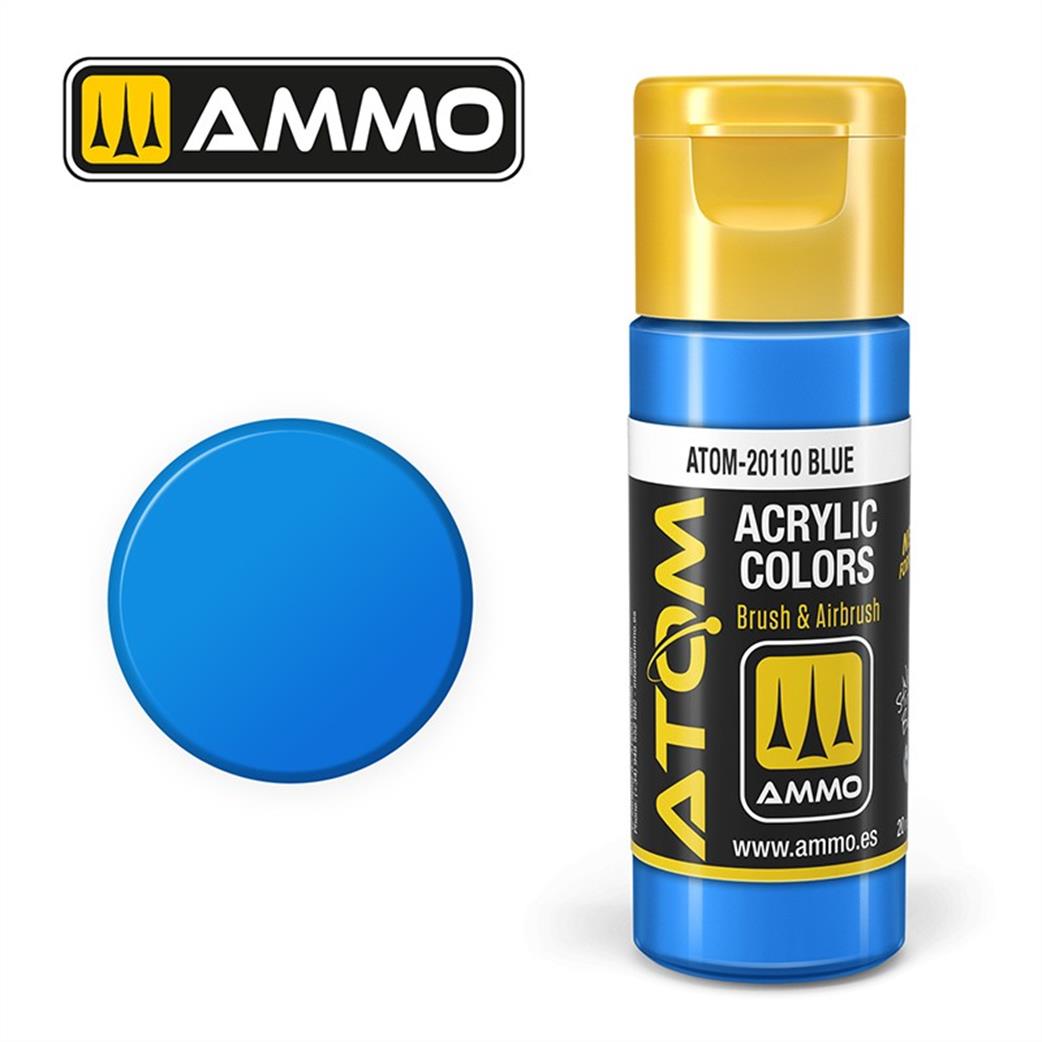 Ammo of Mig Jimenez  ATOM-20110 Atom Color Blue 20ml Acrylic Paint