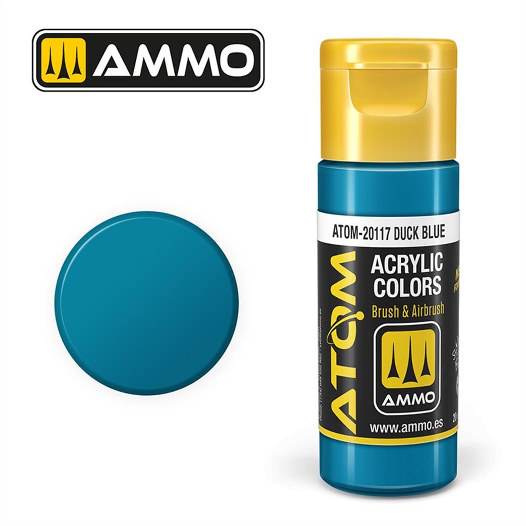 Ammo of Mig Jimenez  ATOM-20117 Atom Color Duck Blue 20ml Acrylic Paint