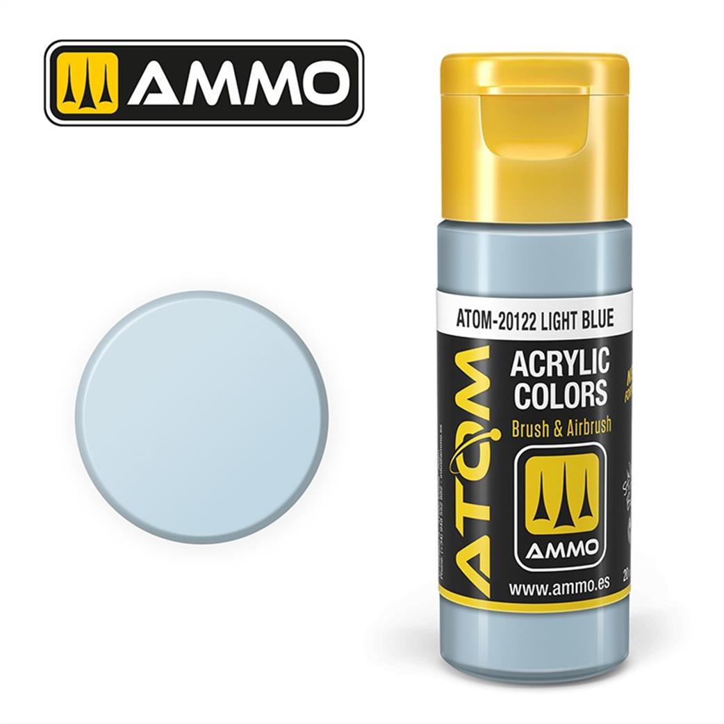 Ammo of Mig Jimenez  ATOM-20122 Atom Color Light Blue 20ml Acrylic Paint