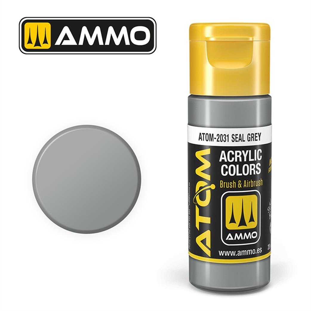 Ammo of Mig Jimenez  ATOM-20131 Atom Color Seal Grey 20ml Acrylic Paint