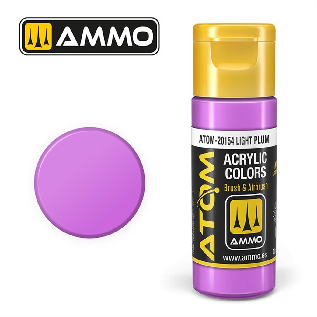 Ammo of Mig Jimenez  ATOM-20154 Atom Color Light Plum 20ml Acrylic Paint