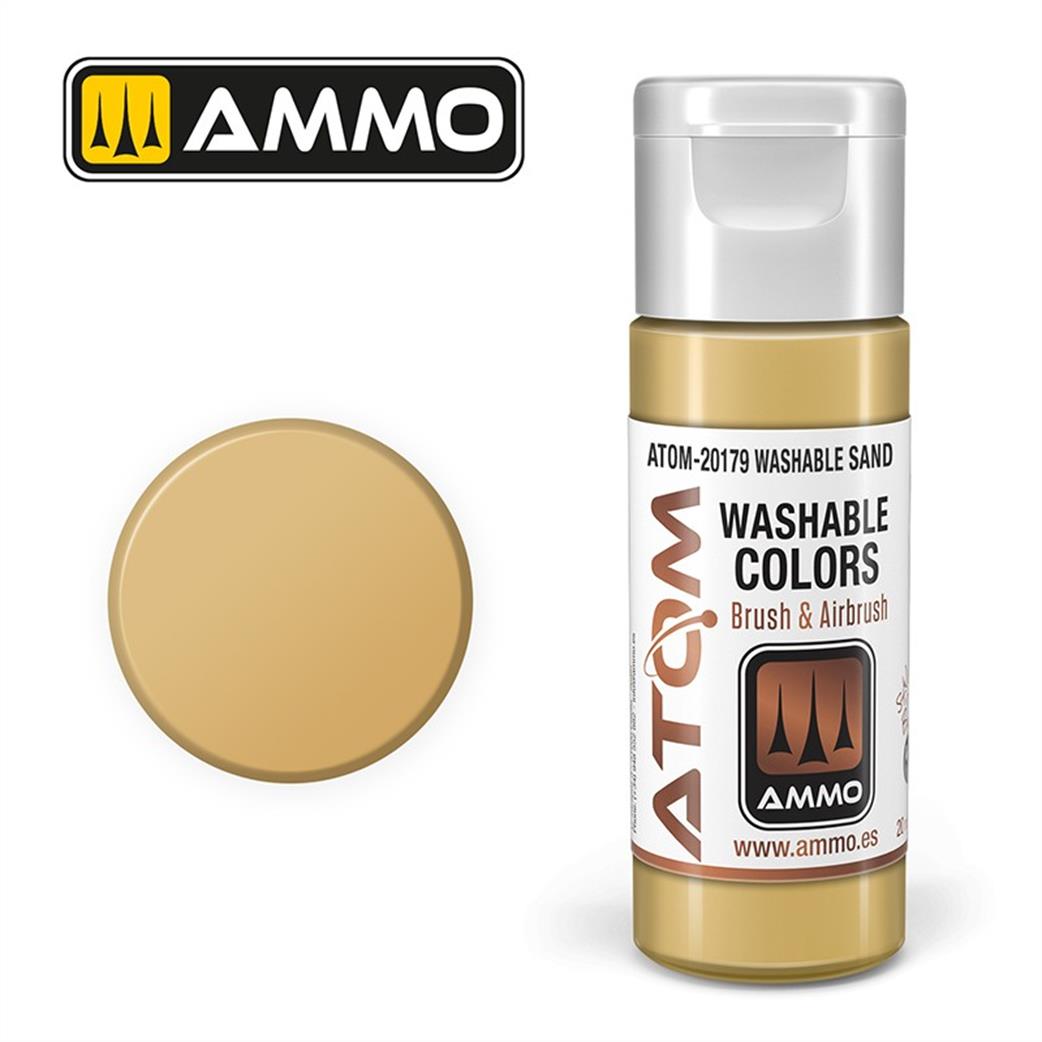 Ammo of Mig Jimenez  ATOM-20179 Atom Color Washable Sand 20ml