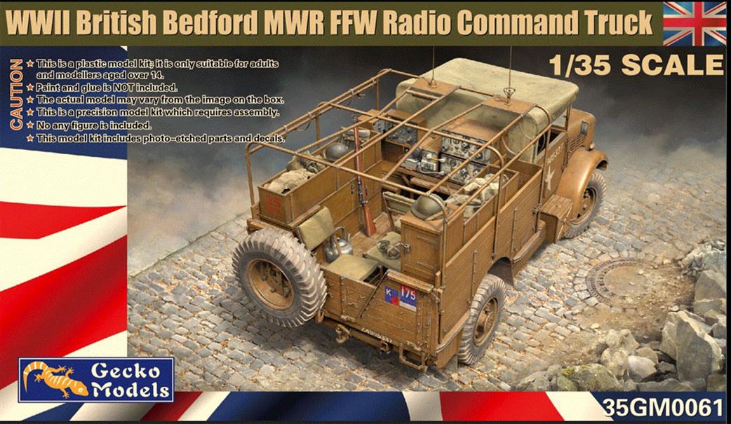 Gecko Models 1/35 35GM0061 Bedford MWR FFW Radio Command Truck