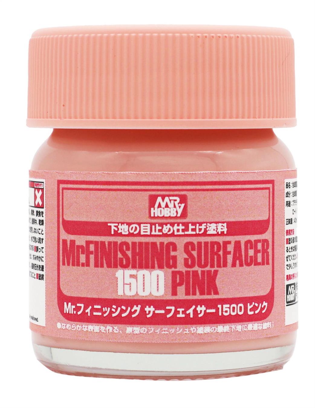 Gunze Sangyo  SF292 Mr Finishing Surfacer 1500 Pink 40ml