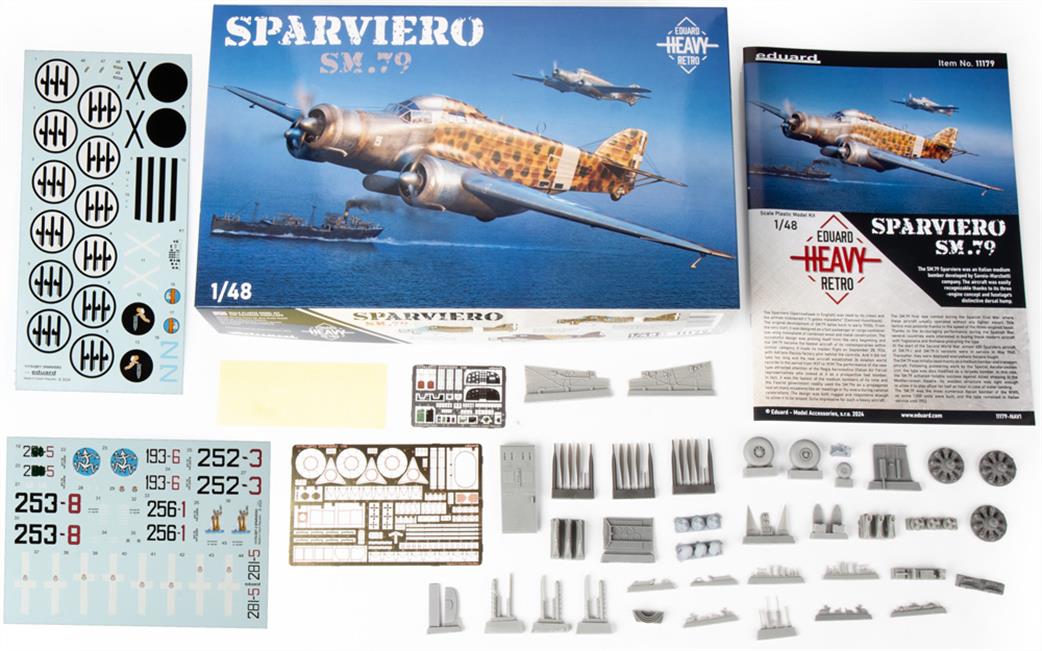 Eduard 1/48 11179 Savoia Marchetti SM.79 Bomber Kit