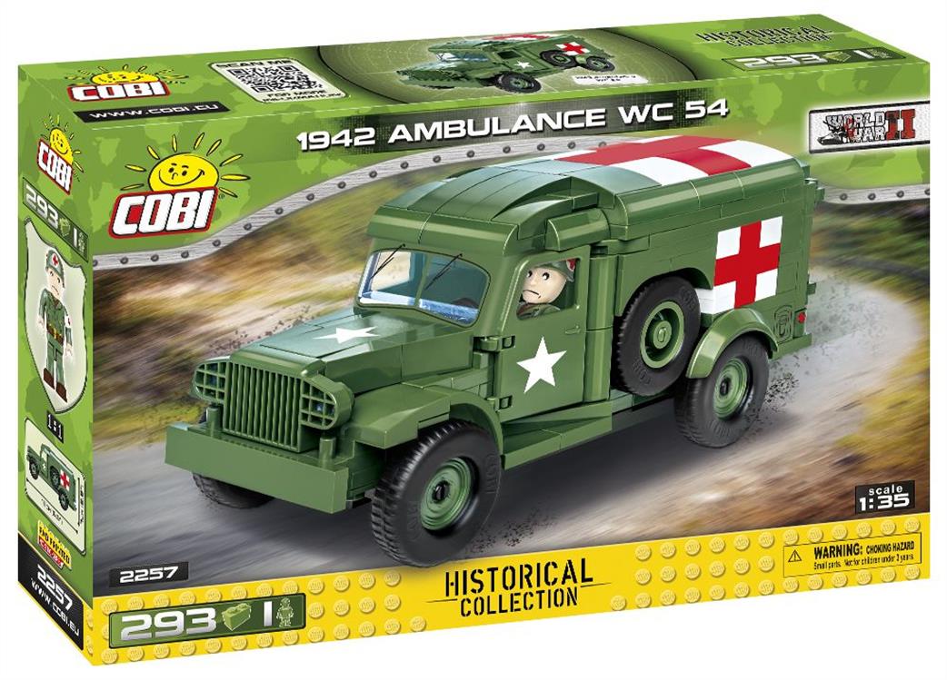 Cobi 1/35 2257 1942 Dodge WC 54 Ambulance Block Model