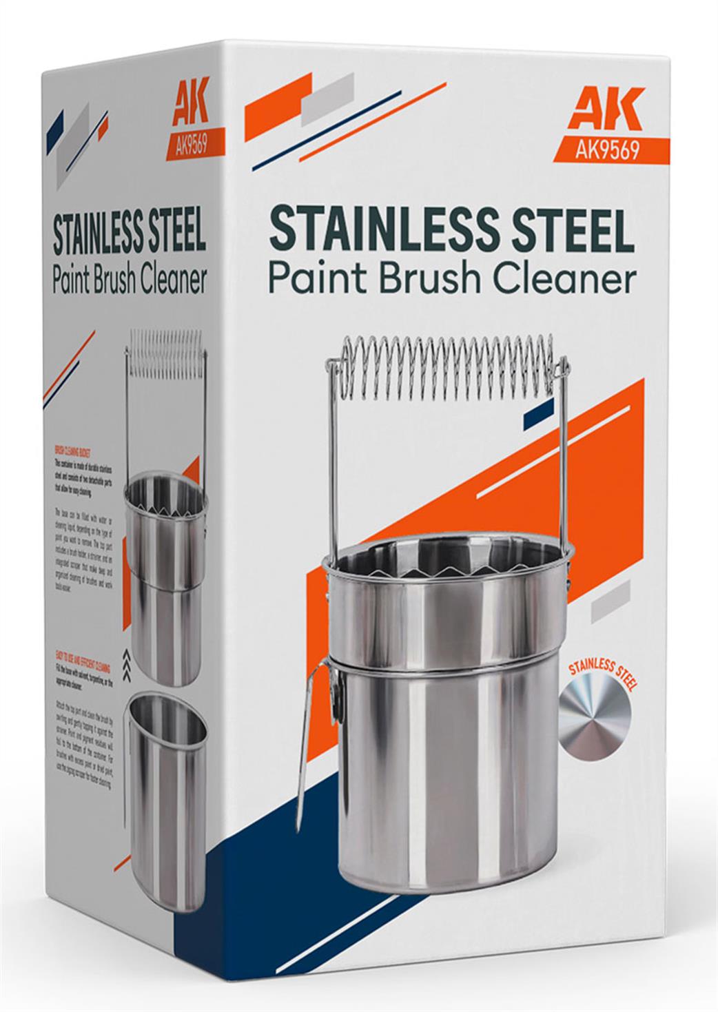AK Interactive  AK9569 Stainless Steel Paint Brush Cleaner
