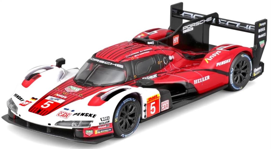 Burago 1/43 B18-38309 Porsche Penske 963 GTP Diecast Model