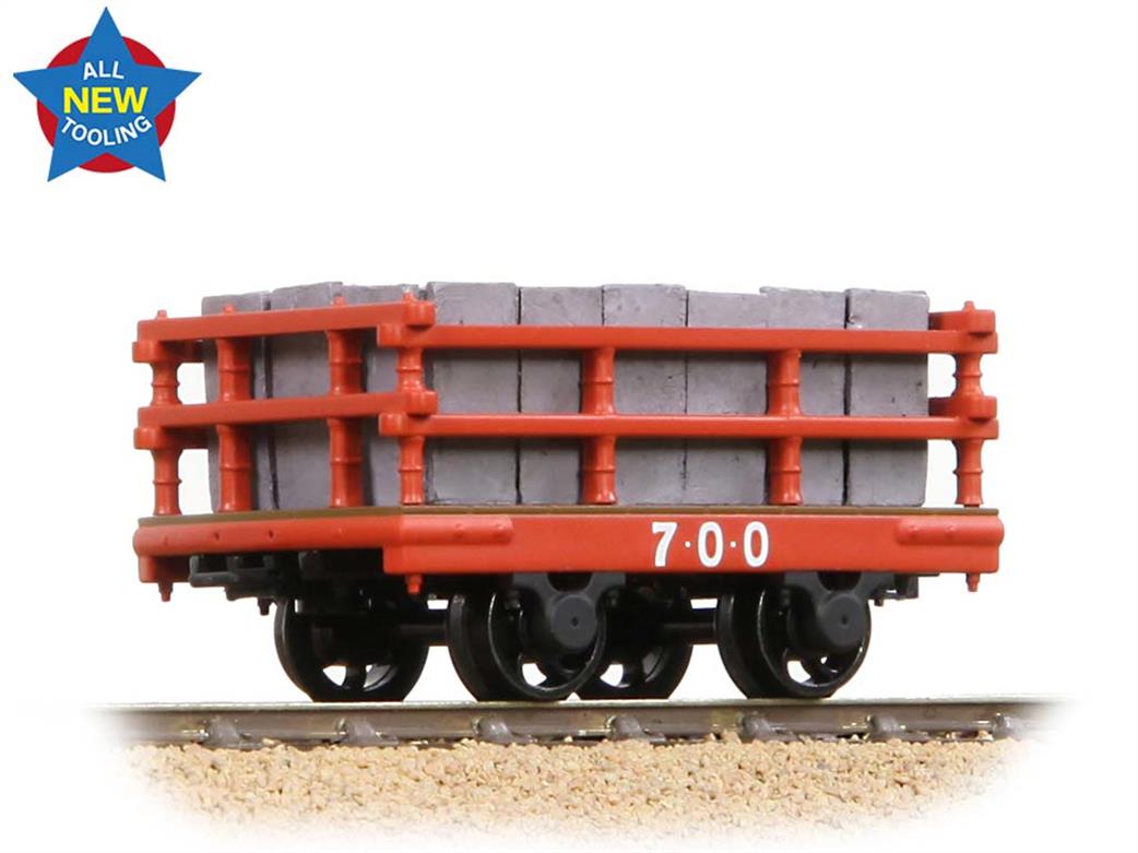 Bachmann O-16.5 73-028 NG7 Narrow Gauge Slate Wagon Red