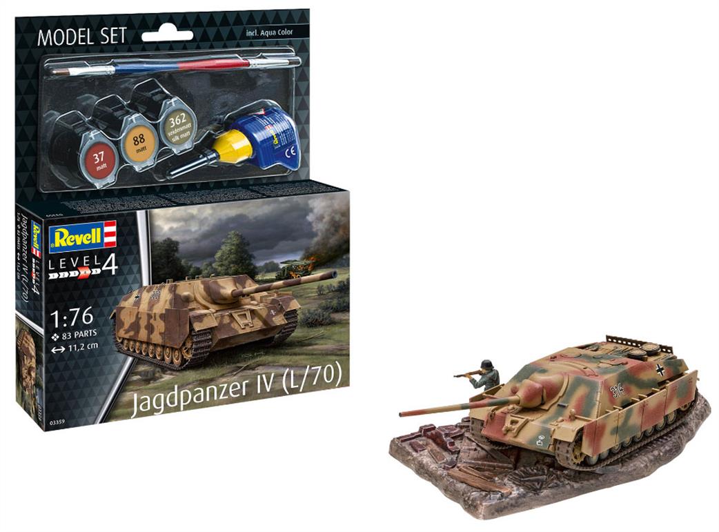 Revell 1/76 63359 Jagdpanzer IV L/70 WW2 Self Propelled Gun Starter Kit