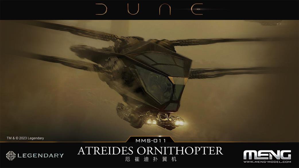 Meng  MS-011 Atreides Ornithopter from the Film Dune Plastic Kit