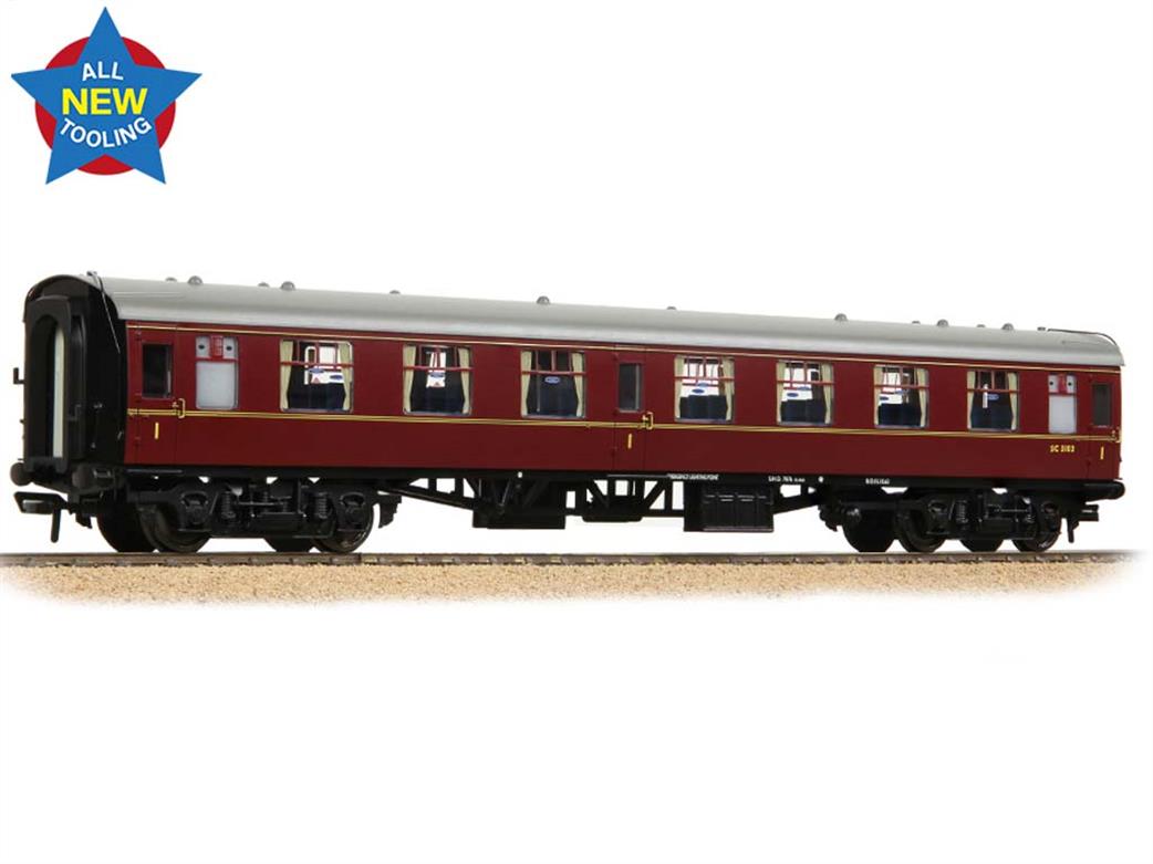 Bachmann OO 39-826 BR SC3102 Mk1 FO First Class Open Coach Maroon Livery
