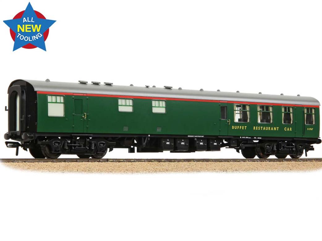 Bachmann OO 39-852 BR S1767 Mk1 RB Restaurant Buffet Coach Green Livery